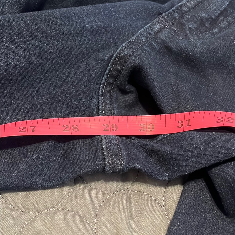 Universal Standard Dylan High Rise Tapered Jeans Dark Indigo Blue‎ Stretch Denim - Picture 11 of 12
